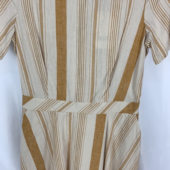 🆕Linen cream round neck size XS dress - Picture 2 of 8